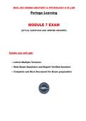 BIOL 252 Module 7 Exam &lpar;3 Versions&comma; Latest-2026&sol;2027&rpar; &sol; BIOL252 Module 7 Exam &sol; BIOL 252 Exam 7 &sol; BIOL252 Exam 7&colon; Human Anatomy & Physiology II W&sol; Lab&colon; Portage Learning &vert;100&percnt; Verified and Correct Q & A&vert;