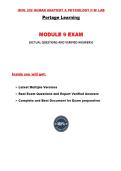 BIOL 252 Final Exam &lpar;4 Versions&comma; Latest&rpar; & BIOL 252 Module 1&comma; 2&comma; 3&comma; 4&comma; 5&comma; 6&comma; 7&comma; 8&comma; 9 Exam &lpar;2 to 3 Versions of Each Exam&comma; Latest&rpar;&colon; Human Anatomy & Physiology II W&sol; Lab&colon; Portage Learning &vert;100&percnt; Verified and Correct Q & A&vert;