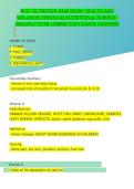 WGU NUTRITION D440 EXAM&colon; HEALTH AND WELLNESS THROUGH NUTRITIONAL SCIENCE&comma; 2026&sol;2027 WITH CORRECT&sol;ACCURATE ANSWERS&Tab;&NewLine;