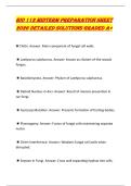 BIO 112 MIDTERM PREPARATION SHEET 2026 DETAILED SOLUTIONS GRADED A