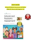 Advanced Pediatric Assessment &lpar;3rd Edition&rpar; by Ellen M&period; Chiocca Complete Test Bank All Chapters 1&ndash;26 Practice Questions with Answers