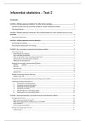 Samenvatting -  Inferential Statistics &lpar;202001403&rpar;