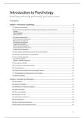 Samenvatting -  Introduction to Psychology