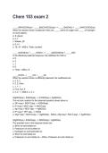 Chem 103 exam 2 REVISED AND UPDATED FOR 2026&sol;2027 ACTUAL EXAM COMPLETE QUESTIONS AND CORRECT DETAILED ANSWERS &lpar;VERIFIED ANSWERS&rpar; &vert;ALREADY GRADED A&plus;&vert;&vert;BRAND NEW&excl;&excl;&NewLine;