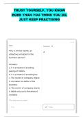BUS 200 CHAPTER 1 QUESTIONS WITH CORRECT ANSWERS