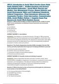 SW101 Introduction to Social Work Practice Exam Study Guide Updated 2026 &vert;  Verified Questions and Answers with Detailed Rationales &vert; Social Work Theories and Models&comma; Case Management Process&comma; Human Behavior and Social Environment&comma; Ethics and Professional 