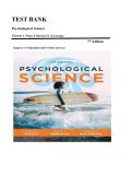 TEST BANK&lowbar;&lowbar;Psychological Science Seventh Edition by Elizabeth A&period; Phelps &comma; ISBN&colon; 9780393884944 &vert; Chapters 1-15 &lpar;Questions with Verified Answers&rpar;&vert; Guide A&plus;