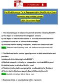 Certified Revenue Cycle Representative Certification Exam &vert; Questions & Verified Answers 