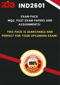 IND2601 Exam Pack: MQS, Past Exam memorandums, notes and past assignments (ACE THIS EXAM) 