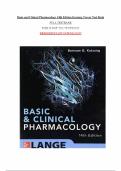 Basic & Clinical Pharmacology 14th Edition Katzung &ndash; Complete Test Bank & Solutions Manual