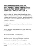 PN COMPREHENSIVE PROFESSIONAL &NewLine;EXAMPREP 2026 TESTED QUESTIONS AND &NewLine;SOLUTIONS FULL REVIEW GRADED A&plus;