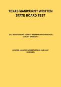 Texas Manicurist Written State Board Test 2026 &vert; Nail Technician Certification&comma; Practice Questions&comma; Theory Review & Exam Prep