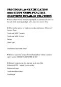 PRO TOOLS 110 CERTIFICATION &NewLine;2026 STUDY GUIDE PRACTICE &NewLine;QUESTIONS DETAILED SOLUTIONS
