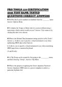 PRO TOOLS 110 CERTIFICATION &NewLine;2026 TEST BANK TESTED &NewLine;QUESTIONS CORRECT ANSWERS