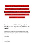 Fitzgerald NP Board Review Exam V2 Nurse Practitioner Certification Actual Exam 2026&sol;2027 with Detailed Rationales &vert; Complete Exam-Style Questions &vert; Pass Guaranteed &ndash; A&plus; Graded&NewLine;&NewLine;