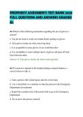PROPHECY ASSESSMENTS TEST BANK 2026 &NewLine;FULL QUESTIONS AND ANSWERS GRADED &NewLine;A&plus;