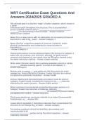 WRT Certification Exam Practice Questions and Answers Complete Study Guide for Water Damage Restoration Technician Certification Preparation