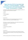 Support Operations PH II Pre Exam Study Guide SPO Phase 1 Actual Exam 2026&sol;2027 &ndash; Complete Exam-Style Questions with Detailed Rationales &vert; 100&percnt; Verified &ndash; Pass Guaranteed &ndash; A&plus; Graded&NewLine;&NewLine;