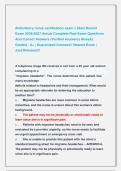 Ambulatory nurse certification exam &vert;&vert; Most Recent &NewLine;Exam 2026-2027 Actual Complete Real Exam Questions &NewLine;And Correct Answers &lpar;Verified Answers&rpar; Already &NewLine;Graded   A&plus; &vert; Guaranteed Success&excl;&excl; Newest Exam &vert;                &NewLine;Just Released&excl;&excl; 