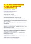NGA 70 - AOCS & PROPERTIES OF NATURAL GAS QUESTIONS & ANSWERS&lpar;RATED A&plus;&rpar;