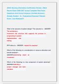 ANCC Nursing Informatics Certification Review &vert;&vert; Most &NewLine;Recent Exam 2026-2027 Actual Complete Real Exam &NewLine;Questions And Correct Answers &lpar;Verified Answers&rpar;                 &NewLine;Already Graded   A&plus; &vert; Guaranteed Success&excl;&excl; Newest                 &NewLine;Exam &vert; Just Re
