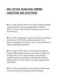 RAC ACTUAL EXAM 2026 VERIFIED &NewLine;QUESTIONS AND SOLUTIONS