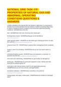 NATIONAL GRID TASK &num;70 - PROPERTIES OF NATURAL GAS AND ABNORMAL OPERATING CONDITIONS QUESTIONS & ANSWERS