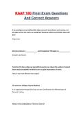 KAAP 180 Exercise Science &ndash; Final Exam Practice Questions with Answers