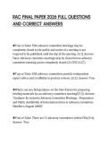 RAC FINAL PAPER 2026 FULL QUESTIONS &NewLine;AND CORRECT ANSWERS 