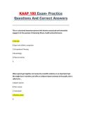 KAAP 180 Exercise Science &ndash; Exam Practice Questions with Answers