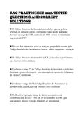 RAC PRACTICE SET 2026 TESTED &NewLine;QUESTIONS AND CORRECT &NewLine;SOLUTIONS  
