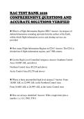 RAC TEST BANK 2026 &NewLine;COMPREHENSIVE QUESTIONS AND &NewLine;ACCURATE SOLUTIONS VERIFIED