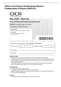 OCR A Level Physics B &lpar;Advancing Physics&rpar;&NewLine;Fundamentals of Physics &lpar;H557&sol;01&rpar;