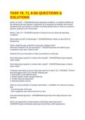 TASK 70&comma; 71&comma; 6-8A QUESTIONS & SOLUTIONS