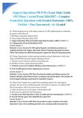 Support Operations PH II Pre Exam Study Guide SPO Phase 1 Actual Exam 2026&sol;2027 &ndash; Complete Exam-Style Questions with Detailed Rationales &vert; 100&percnt; Verified &ndash; Pass Guaranteed &ndash; A&plus; Graded&NewLine;&NewLine;