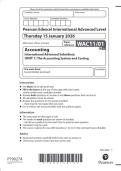 Pearson Edexcel International Advanced Level &lpar;IAL&rpar; Accounting WAC11&sol;01  January 2026  &lpar;QP&rpar; 