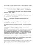 MISY 5325 EXAM 1 QUESTIONS AND ANSWERS 2026