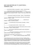 MISY 5325 MIDTERM &lpar;NO T F&rpar; QUESTIONS & ANSWERS 2026