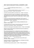 MISY 5325 EXAM QUESTIONS & ANSWERS 2026