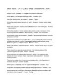 MISY 5325 &ndash; CH&period; 1 QUESTIONS & ANSWERS 2026
