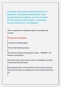 CA Property and Casualty Insurance Practice Exam & &NewLine;Study Guide &vert;&vert; Most Recent Exam 2026-2027 Actual &NewLine;Complete Real Exam Questions And Correct Answers &NewLine;&lpar;Verified Answers&rpar; Already Graded A&plus; &vert; Guaranteed &NewLine;Success&excl;&excl; Newest Exam &vert; Just Released&excl;&excl;