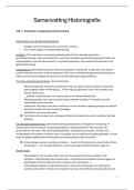 Samenvatting HISTORIOGRAFIE - les 1 & 2