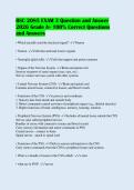 BSC 2085 EXAM 3 Question and Answer&NewLine;2026 Grade A&plus; 100&percnt; Correct Questions&NewLine;and Answers