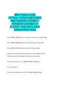 WGU D335 EXAM QUESTIONS AND VERIFIED CORRECT ANSWERS GRADED A-M -LATEST 2026-2027- 100-1 GUARANTEED PASS&period;docx&NewLine;&NewLine;