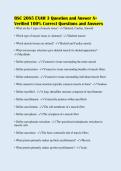 BSC 2085 EXAM 3 Question and Answer A&plus;&NewLine;Verified 100&percnt; Correct Questions and Answers