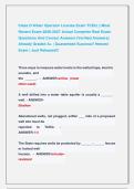 Class D Water Operator License Exam TCEQ &vert;&vert; Most &NewLine;Recent Exam 2026-2027 Actual Complete Real Exam &NewLine;Questions And Correct Answers &lpar;Verified Answers&rpar; &NewLine;Already Graded A&plus; &vert; Guaranteed Success&excl;&excl; Newest &NewLine;Exam &vert; Just Released&excl;&excl;