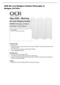 OCR AS Level Religious Studies Philosophy of&NewLine;Religion &lpar;H173&sol;01&rpar;
