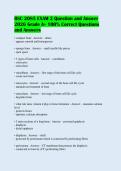BSC 2085 EXAM 2 Question and Answer&NewLine;2026 Grade A&plus; 100&percnt; Correct Questions&NewLine;and Answers