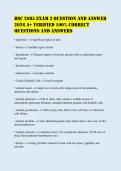 BSC 2085 EXAM 2 Question and Answer&NewLine;2026 A&plus; Verified 100&percnt; Correct&NewLine;Questions and Answers&NewLine;
