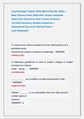 Cosmetology Virginia State Board Review 2026 &vert;&vert; &NewLine;Most Recent Exam 2026-2027 Actual Complete                     &NewLine;Real Exam Questions And Correct Answers                 &NewLine;&lpar;Verified Answers&rpar; Already Graded A&plus; &vert;                     &NewLine;Guaranteed Success&excl;&excl; 